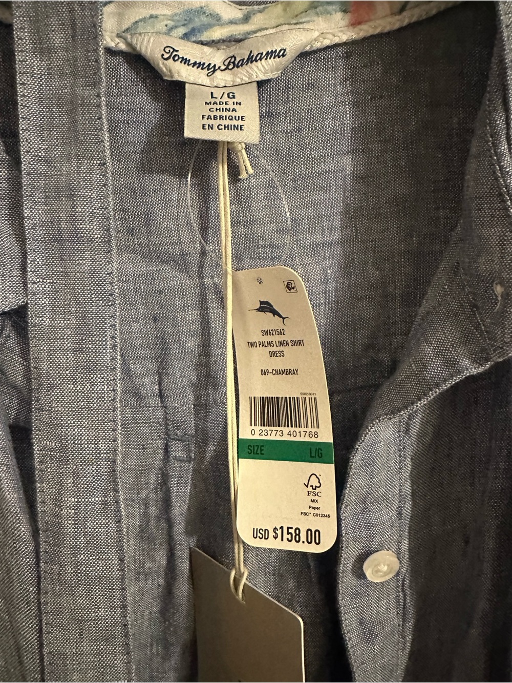 Tommy Bahama Sleeveless linen dress in Light Blue - Picture 4 of 4